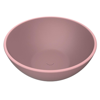 Arcqua Prince Waskom Opbouw - 38cm - rond - cast marble - mat roze