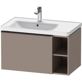 Duravit D-Neo wastafelonderkast 78.4x44x45.2cm 1 lade met softclose Basalt Mat