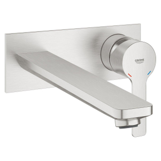 GROHE Lineare New waterbesparende afbouwdeel inbouw wandkraan L-size met uitloop 20.7cm supersteel