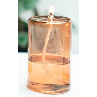 Wellmark olielamp - 12x7.5cm - gerecycled glas amber