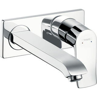 Hansgrohe Metris afbouwdeel voor inbouw wandkraan inclusief uitloop 22,5cm incl. afvoerplug 50001 chroom