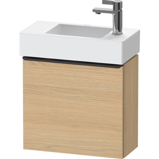 Duravit D-Neo wastafelonderkast 48.4x44x22.2cm Linksdraaiend 1 deur Natuur eiken Mat