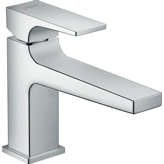 Hansgrohe Metropol wastafelkraan 100 met push open chroom