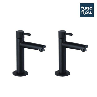 FugaFlow Sobrado fonteinkraan - wastafelkraan 14.4 cm - 2 stuks - Mat zwart