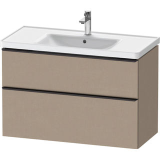 Duravit D-Neo wastafelonderkast 98.4x62.5x45.2cm 2 lades Linnen Mat