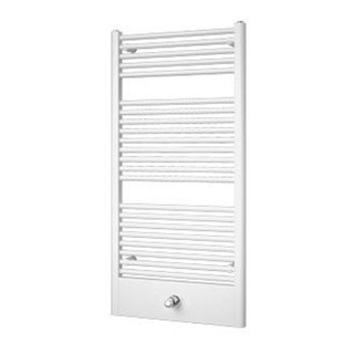 Plieger Lucca designradiator horizontaal 1215x600mm 660W zilver metallic