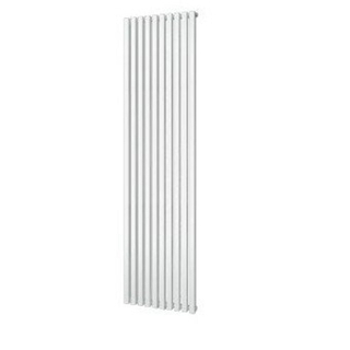 Plieger Siena designradiator verticaal enkel 1800x462mm 1094W zilver metallic