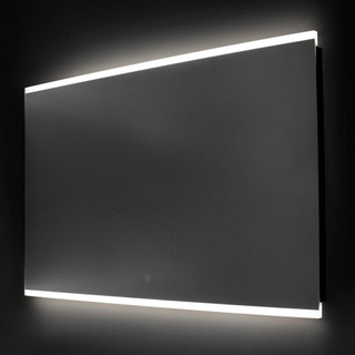 Saniclass Twinlight spiegel 160x70cm met verlichting rechthoek Zilver