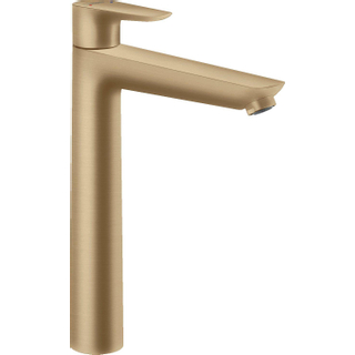 Hansgrohe Talis e 1-gr wastafelmkr 240 zo/afvoer brushed bronze