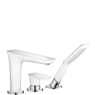 Hansgrohe Puravida afdekset 3 gats badrandcomb.met douchegarnituur chroom OUTLET