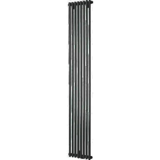 Plieger Venezia designradiator enkel verticaal 1970x304mm 970W zwart grafiet (black graphite)