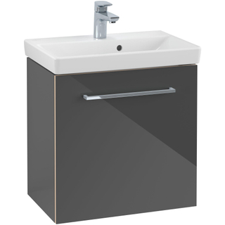 Villeroy en boch Avento wastafelonderkast 512x520x348 1xdeur scharn.links crystal grey