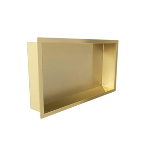 Saniclass Hide luxe inbouwnis 30x60x7cm RVS met flens geborsteld goud