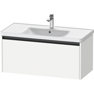 Duravit Ketho 2 wastafelonderbouwkast met 1 lade 98.4x45.5x44cm met greep antraciet wit mat