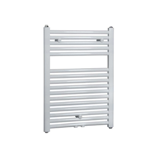 Wiesbaden Elara handdoekradiator 76.6x60cm midden onder aansluiting 445Watt wit