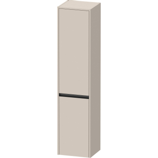 Duravit Ketho.2 Hoge kast 40x36x176cm 2 Rechtsdraaiende deuren Spaanplaat Taupe Mat