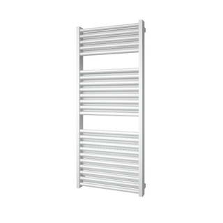 Plieger Imola M designradiator horizontaal met middenaansluiting 1230x500mm 802W donkergrijs structuur