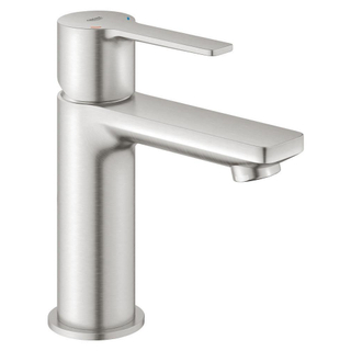 GROHE Lineare New waterbesparende wastafelkraan XS-size met temperatuur begrenzer en klikwaste supersteel