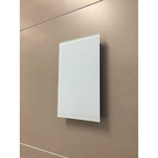 Sunshower ventilatierooster 13x13cm voor Pure en Pure Xl en Deluxe glas wit