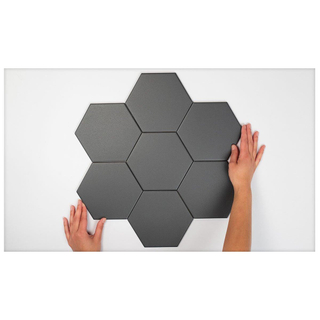 Cifre Ceramica Hexagon Timeless wand- en vloertegel - 15x17cm - 9mm - Zeshoek - Zwart mat