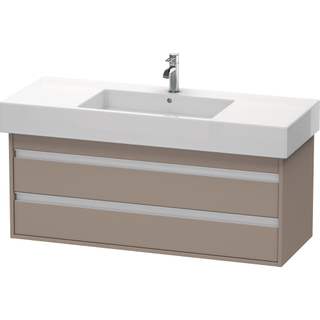 Duravit Ketho Wastafelonderkast 120x45.5x48cm Standaard greep met softclose spaanplaat Basalt Mat