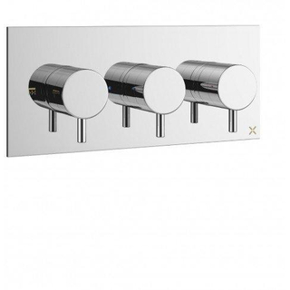 Crosswater MPRO inbouw thermostatisch douchekraan horizontaal 2 stopkranen chroom