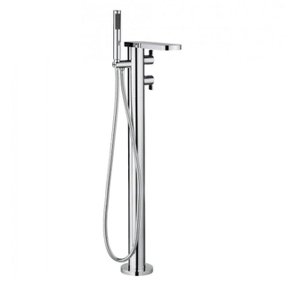 Crosswater Wisp badkraan thermostatisch 98.2cm vrijstaand uitloop 30cm met handdouche chroom