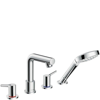 Hansgrohe Talis s afdekset 4 gats badrandcombinatie chroom