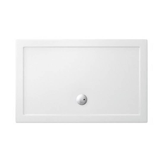 Crosswater Showertray douchebak 120x80x4cm rechthoek wit