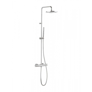 Crosswater Design regendouche met handdouche en thermostatische kraan chroom