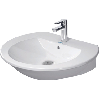 Duravit Darling New wastafel 65x55cm 1 kraangat wit