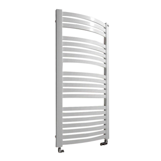 Rosani Round Designradiator 57x173cm met aansluiting op hoekpunten 871Watt Grafit matt