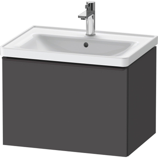 Duravit D-Neo wastafelonderkast 63.4x44x45.2cm 1 lade met softclose Grafiet Mat