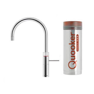 Quooker NL Fusion Round keukenkraan koud, en kokend water met PRO3 reservoir chroom