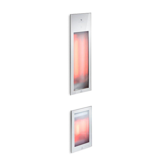 Sunshower Duo infrarood inbouwapparaat 20x62x10cm en 20x32x10cm 1500watt aluminium