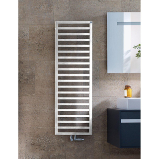 Zehnder Quaro handdoekradiator 140.3x60cm 749watt Staal Wit glans