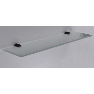 Wiesbaden Ida planchet 52x14cm glas met bevestiging zwart