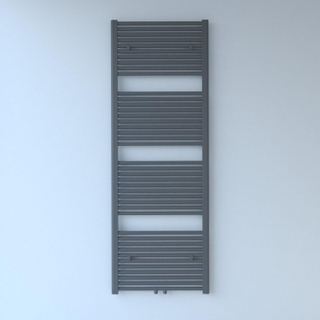 Rosani Exclusive line 2.0 radiator 60x180cm 782watt recht middenaansluiting structuur grijs metallic