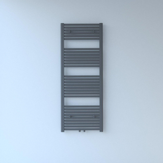 Rosani Exclusive line 2.0 radiator 50x140cm 628watt recht middenaansluiting structuur grijs metallic