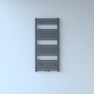 Rosani Exclusive line 2.0 radiator 50x120cm 528watt recht middenaansluiting structuur grijs metallic