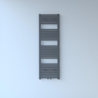 Rosani Exclusive line 2.0 radiator 40x140cm 520watt recht middenaansluiting structuur grijs metallic