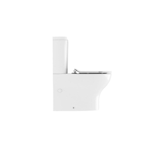 Crosswater KAI duobloktoilet met afvoerbocht 35.5x64x40cm inclusief toiletzitting en reservoir keramiek wit