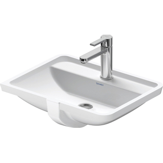 Duravit Philippe Starck 3 onderbouwwastafel 49x36cm met Wondergliss wit