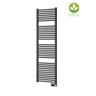 Plieger Palermo-EL III/Fischio elektrische designradiator horizontaal 1702x500mm 700W donkergrijs structuur