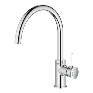 GROHE BauClassic Keukenkraan - hoog - draaibare uitloop - chroom