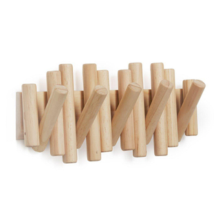 Umbra Picket handdoekhaak 38x17x4cm Dennenhout Naturel