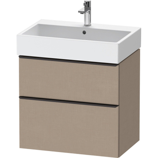 Duravit D-Neo wastafelonderkast 68.4x62.5x44.2cm 1 lade Linnen Mat