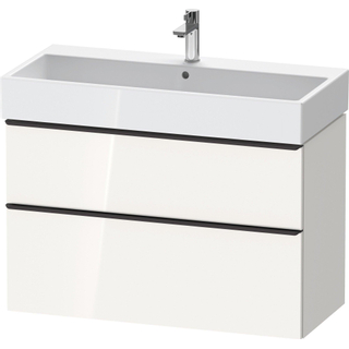 Duravit D-Neo wastafelonderkast 98.4x62.5x44.2cm 2 lades wit Hoogglans