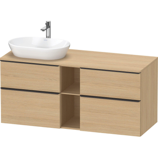 Duravit D-Neo wastafelonderkast 140x66.4x55cm 4 lades Natuur eiken Mat