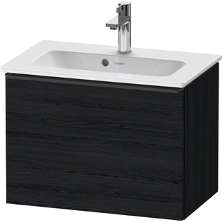 Duravit D-Neo wastafelonderkast 61x44x37.2cm 1 lade Eiken (zwart) Mat